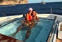 Cristiano Ronaldo e Georgina curtem iate luxuoso com os filhos: ‘Meus 2 amores’