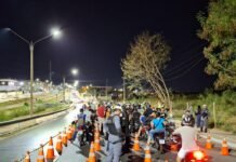 Lei Seca para motociclistas termina com um preso e 64 motos removidas em Cuiabá