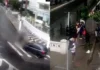 Veja Vídeo – Homem é atropelado e arremessado para dentro de canal em Santos (SP); veja