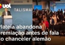 Veja Vídeo – Plateia abandona premiação antes de fala do chanceler da Alemanha, Friedrich Merz; veja