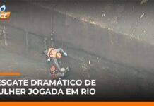 Veja Vídeo – Mulher é empurrada em rio e Bombeiros realizam resgate dramático em SP; veja