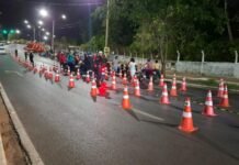 Operação Lei Seca fiscaliza 209 motocicletas, remove 48 e prende uma pessoa em Várzea Grande