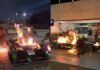 Veja Vídeo – Piloto sai de carro em chamas enquanto veículo era abastecido durante corrida no Paraná; veja