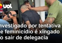 Veja Vídeo – Homem que atropelou e arrastou mulher em SP deixou a delegacia sob vaias e xingamentos