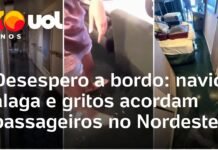 Veja Vídeo – Pânico a bordo: navio alaga e gritos acordam passageiros no Nordeste; veja