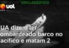 Veja Vídeo – EUA dizem ter bombardeado embarcação no Pacífico Oriental e matam 2