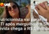 Veja Vídeo – Nutricionista sofre grave lesão na medula após mergulho; dívida com UTI chega a R$ 1 mi