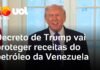 Veja Vídeo – Trump assina decreto para proteger receitas do petróleo da Venezuela retidas por EUA