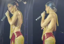 Veja Vídeo – ‘Aplique’ de Maiara cai durante show e ela decide continuar com o cabelo natural; veja