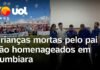 Veja Vídeo – Filhos mortos pelo pai são homenageados em aula de jiu-jitsu e em escola de futebol