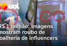 Veja Vídeo – Mais de R$ 1 milhão roubados em joalheria em SP; veja imagens