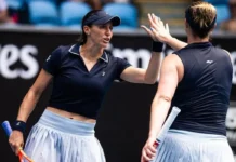 Dupla de Stefani vence 2º jogo e vai às quartas do WTA 1000 de Doha
