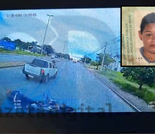 Câmera flagra momento em que motociclista é fechada por picape e morre atropelada por caminhão