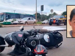 Motociclista morre ao bater contra caminhão na Fernando Corrêa