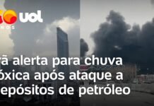 Veja Vídeo – Irã amanhece com nuvem preta após ataque de Israel contra depósitos de petróleo