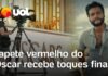 Veja Vídeo – Tapete vermelho do Oscar recebe toques finais com expectativa por O Agente Secreto e Wagner Moura