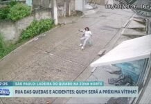 Veja Vídeo – Excesso de acidentes em ladeira escorregadia preocupa moradores de São Paulo