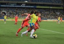 “Jogos da seleção feminina em Cuiabá incentivam e impulsionam o esporte no Estado”, afirma torcedor na Arena Pantanal