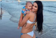 Key Alves exime primeiro passeio da filha na praia: ‘My best friend, the sea, and God.’