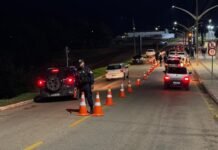 Lançamento de 1ª Operação Lei Seca em Campo Verde termina com 7 presos e 39 veículos removidos