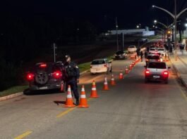 Lançamento de 1ª Operação Lei Seca em Campo Verde termina com 7 presos e 39 veículos removidos