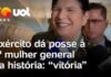 Veja Vídeo – Exército dá posse à 1ª mulher general da história: ‘Competência não tem gênero’