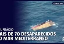 Veja Vídeo – Naufrágio no Mediterrâneo deixa mais de 70 migrantes desaparecidos; assista ao vídeo