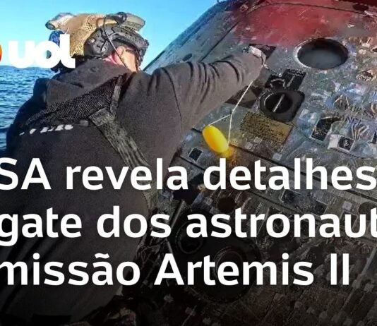 Vídeo inédito: NASA revela detalhes do resgate dos astronautas da missão Artemis II