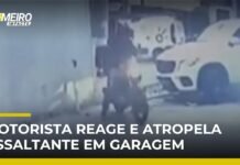 Veja Vídeo – Motorista reage a assalto em SP e atropela criminoso disfarçado de entregador