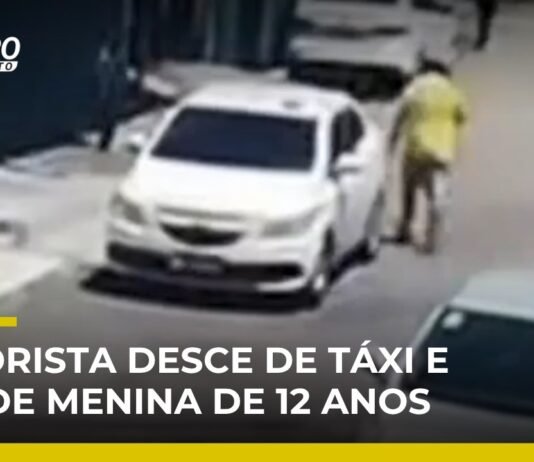 Veja Vídeo – Taxista agride estudante de 12 anos com soco em plena rua e foge em Manaus