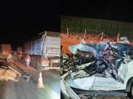Grave acidente deixa dois mortos na MT-130, em Primavera do Leste
