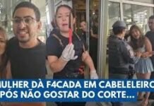 Mulher ataca cabeleireiro pelas costas após não gostar do corte de cabelo