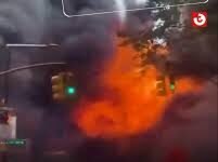Veja Vídeo – Correria e susto: carro explode próximo ao Touro de Wall Street em Nova York