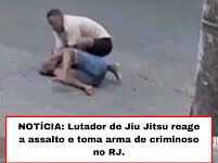Veja Vídeo – Lutador de jiu-jitsu reage a assalto e desarma criminoso no Rio de Janeiro