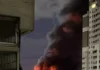 Veja Vídeo – Incêndio de grandes proporções atinge galpões de autopeças em São Paulo; veja vídeo