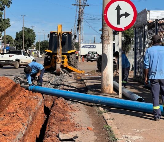 DAE-VG amplia rede de abastecimento na Av. Júlio Campos e região do Maria Izabel
