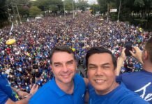 Primeira agenda de Flávio Bolsonaro na capital será na Marcha para Jesus; veja data
