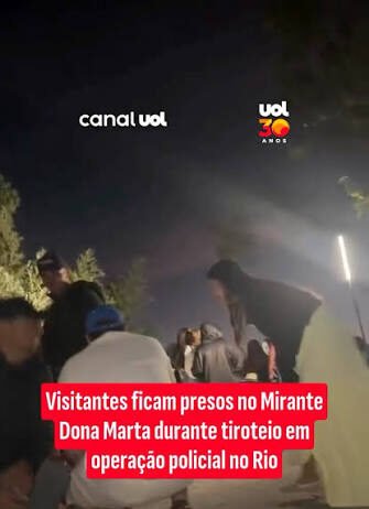 Veja Vídeo – Tiroteio no Rio deixa visitantes presos no Mirante Dona Marta durante operação policial