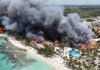 Veja Vídeo – Incêndio em resort de luxo no Caribe mata turista e desaloja hóspedes