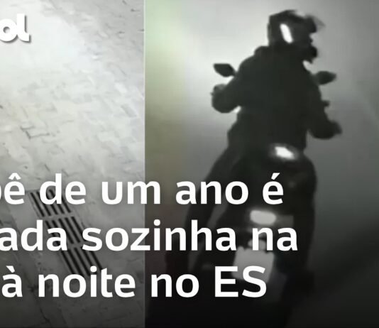 Veja Vídeo – Bebê engatinhando sozinha na rua é salva por motoqueiro no ES