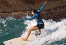 Carol Portaluppi relata susto durante surftrip em Ubatuba: ‘Ondas grandes’
