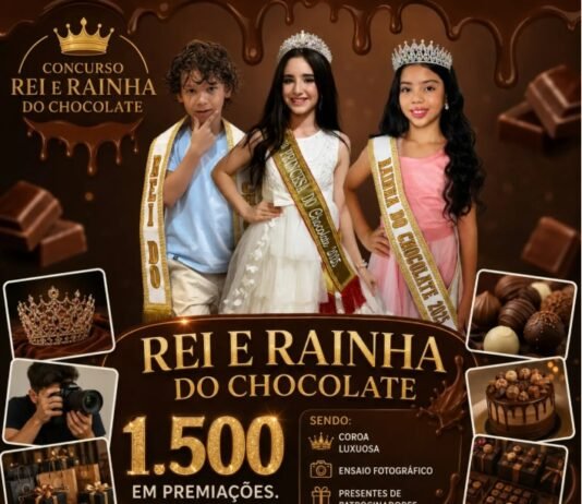 Festival do Chocolate abre inscrições para eleger Rei, Rainha, Príncipe e musa; VEJA COMO PARTICIPAR