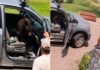 Urso invade caminhonete e surpreende motorista ao ocupar banco do passageiro; veja vídeo