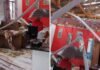 Veja Vídeo – Após ter telhado destruído por granizo, idoso tenta se proteger com guarda-chuva; veja