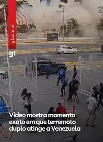 Veja Vídeo – Terremoto na Venezuela: vídeos mostram pessoas desesperadas e prédios desabando