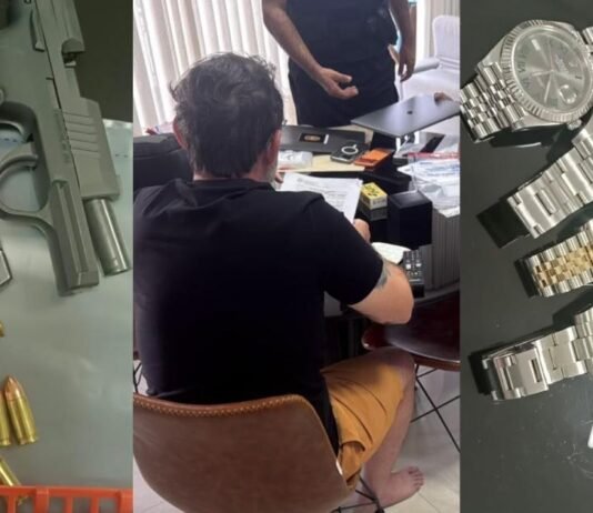Operação apreende 4 Rolex e arma na casa de suplente de deputado