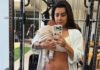 Lauana Prado leva filho recém-nascido para conhecer sua academia: ‘Do lado de fora’