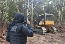 PM mira garimpo clandestino e recolhe maquinários no interior