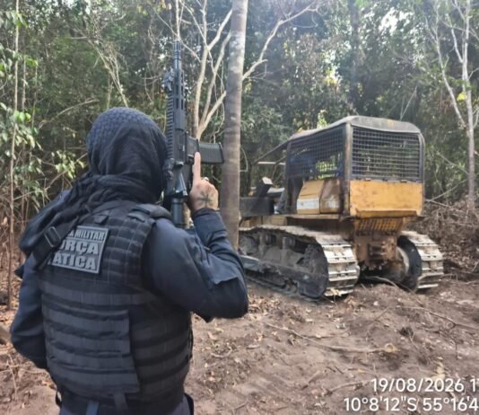 PM mira garimpo clandestino e recolhe maquinários no interior