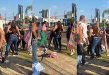 Vídeo – Panfletagem acaba em pancadaria e mordida entre lulistas e bolsonaristas